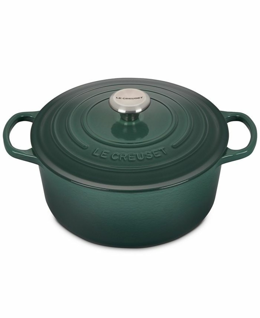 Kitchen * | Le Creuset 5.5-Qt. Signature Enameled Cast Iron Round Dutch Oven Artichaut