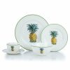 Glassware & Tabletop * | Everything Kitchens 20-Piece Porcelain Dinnerware Set | Pineapple