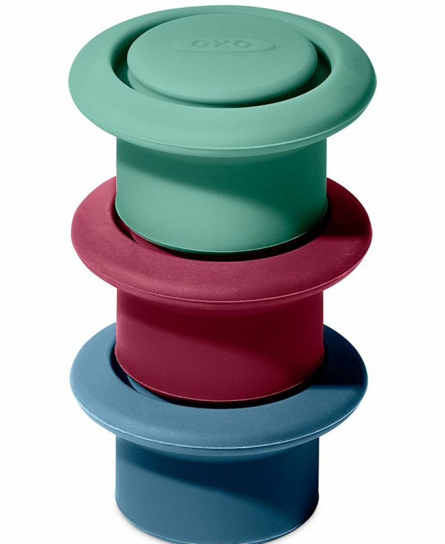 Kitchen * | Oxo 3-Pc. Silicone Wine Stoppers Multi