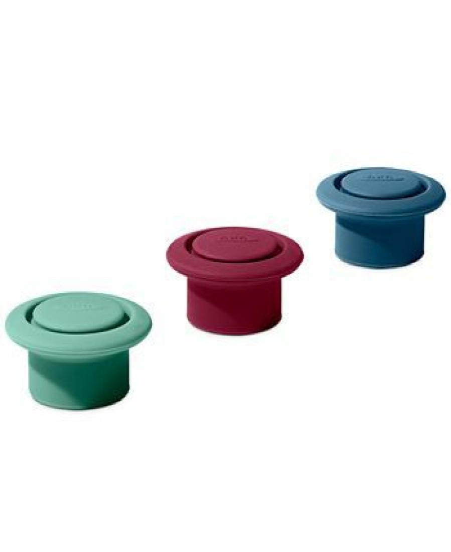 Kitchen * | Oxo 3-Pc. Silicone Wine Stoppers Multi