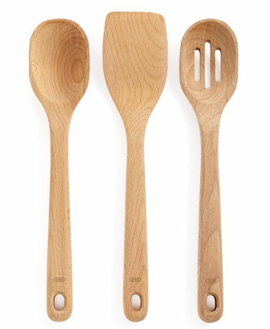 Kitchen * | Oxo 3 Piece Wooden Kitchen Utensils Set