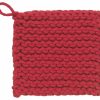 Glassware & Tabletop * | Danica Brands Danica Heirloom Crochet Potholder | Red