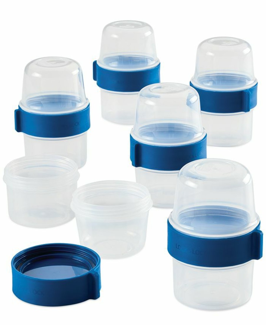 Kitchen * | Lock N Lock Easy Essentials Twist Two Way Food Storage Container Set, 12-Piece, Clear