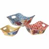 Glassware & Tabletop * | Certified International 3-Piece Bowl Set With Handles | Flower Power