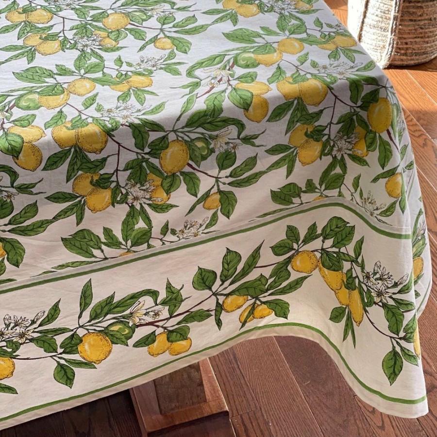 Glassware & Tabletop * | Mahogany Usa Printed 60 X 120 Tablecloth | Lemon Grove