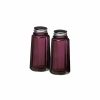 Glassware & Tabletop * | Mosser Glass Panel Salt And Pepper Shakers | Amethyst