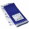 Kitchen * | Design Imports Peace Love Latkes Dishtowels Set Blue