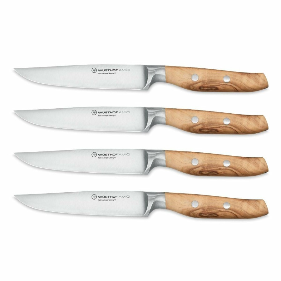 Knives * | Wusthof Cutlery Wusthof Amici 4-Piece Steak Knife Set