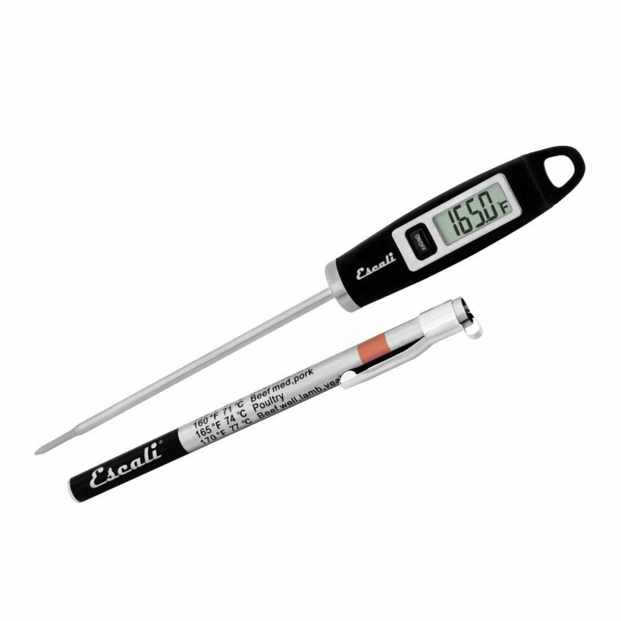 Cooks' Tools * | Escali Gourmet Digital Thermometer | Black