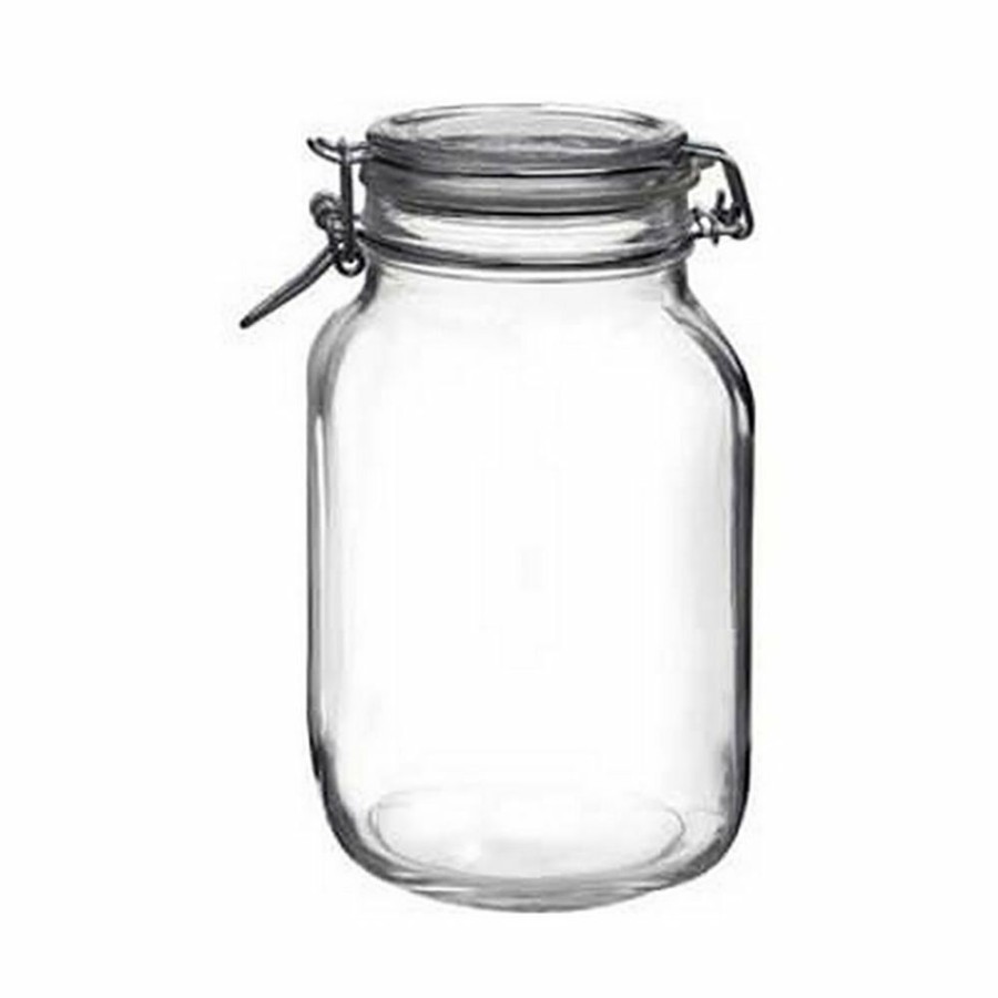 Glassware & Tabletop * | Bormioli Rocco 2L Swing Top Fido Glass Jars | 6-Pack