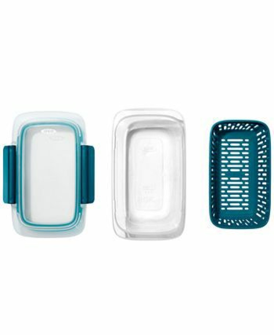 Kitchen * | Oxo Good Grips Prep & Go Colander Container Blue