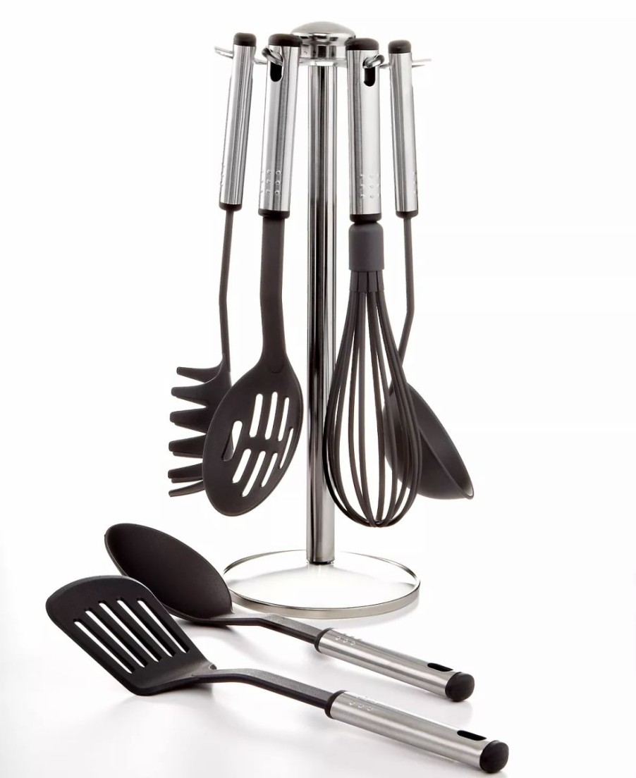 Kitchen * | Martha Stewart Collection 7 Piece Kitchen Utensil Set With Stand, Created For Macy'S