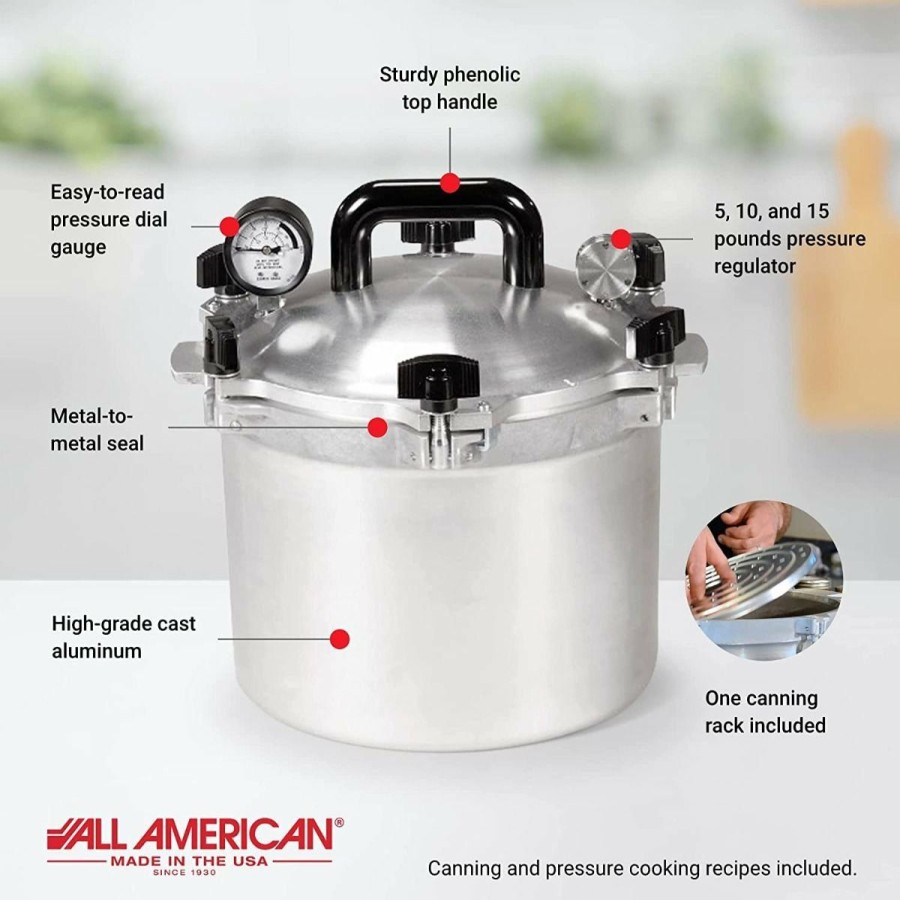 Cooks' Tools * | All American 1930 No. 910 Pressure Canner & Cooker | 10.5-Quart