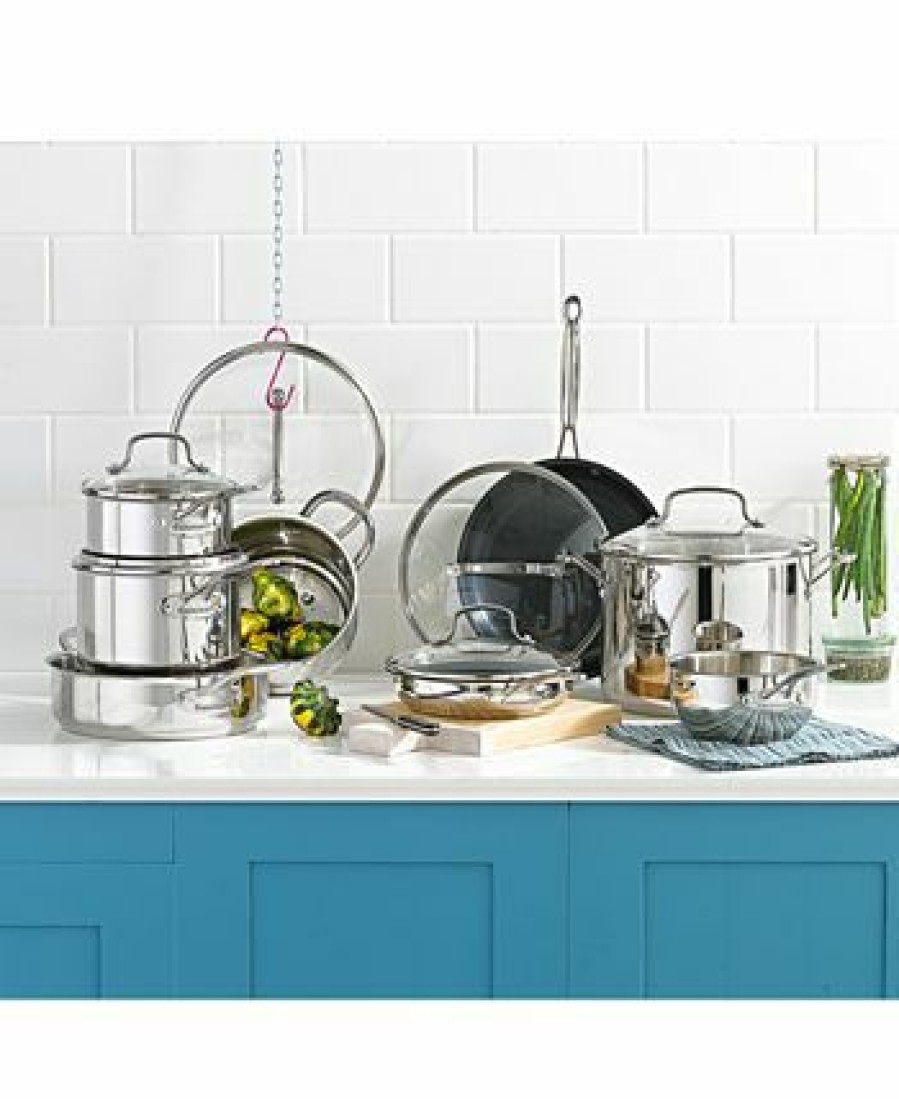 Kitchen * | Cuisinart Hef'S Classic 14-Pc. Cookware Set, Created For Macy'S Stainless Steel