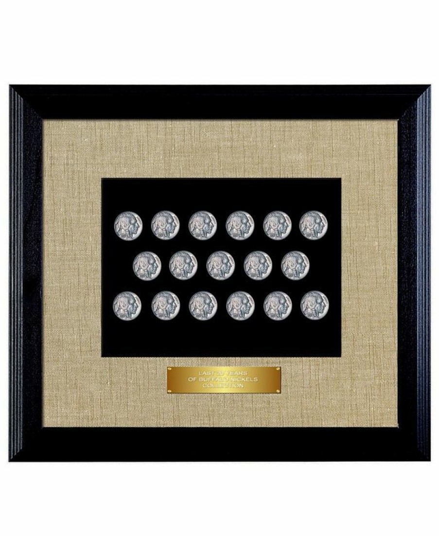 Misc_Gifts * | American Coin Treasures Last 20-Years Of Buffalo Nickels In Wood Frame Multi