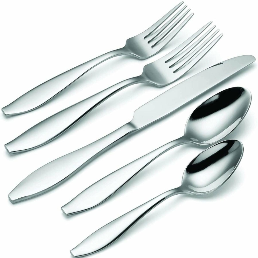 Glassware & Tabletop * | Oneida 18/0 Stainless Steel 65-Piece Flatware Set | Comet