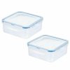 Kitchen * | Lock N Lock Easy Essentials 2-Pc. 29-Oz. Food Storage Containers Clear