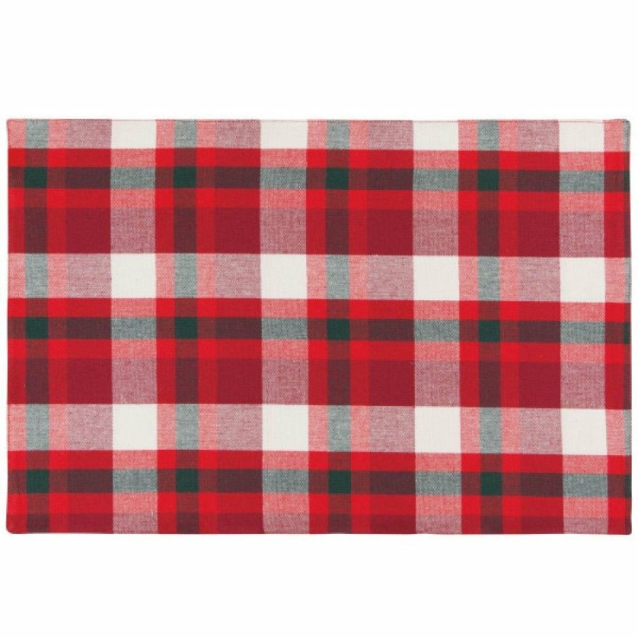 Glassware & Tabletop * | Danica Brands Now Designs By Danica Second Spin 13 X 20 Placemats (Set Of 4) | Tannenbaum Plaid