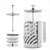 Kitchen * | Ovente French Press Carafe Coffee Tea Maker Silver-Tone