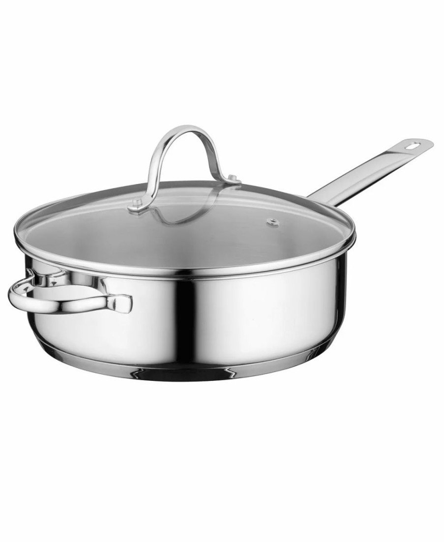 Kitchen * | Berghoff Comfort 10 Covered Deep Skillet Stainless Steel