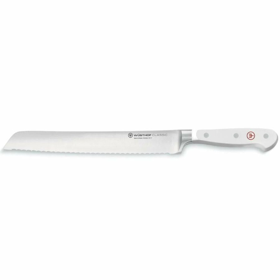 Knives * | Wusthof Cutlery Wusthof Classic White 9 Bread Knife | Double Serrated