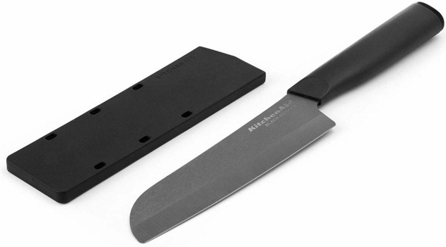 Knives * | Kitchenaid Non-Electrics Kitchenaid Classic Ceramic 5 Santoku Knife | Black