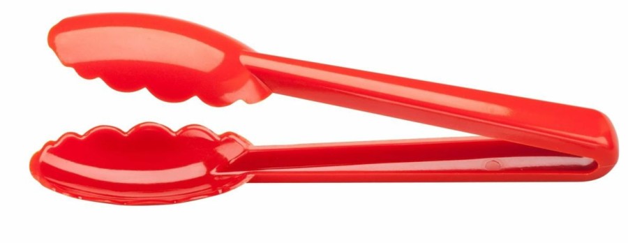 Cooks' Tools * | Mercer Culinary Hell'S Tools High-Heat 9.5 Utility Tongs | Red