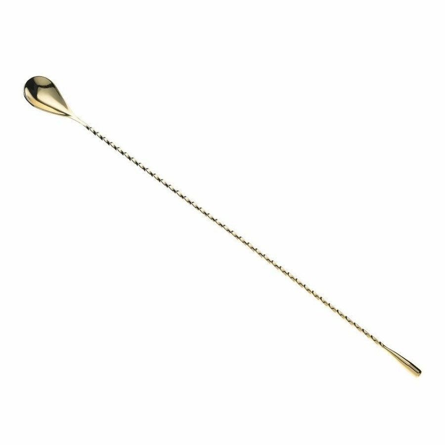 Glassware & Tabletop * | Mercer Barfly 15.75 Classic Bar Spoon | Gold Plated