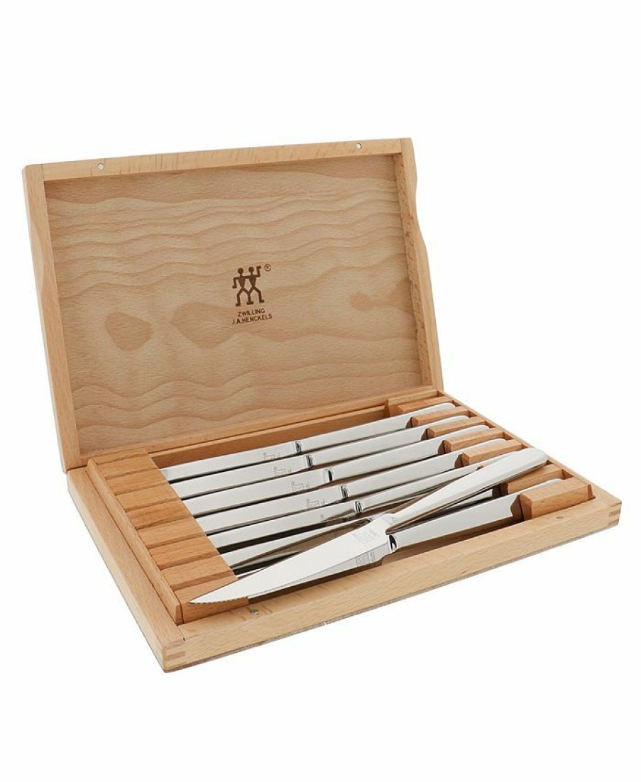 Kitchen * | Zwilling J.A. Henckels 8-Pc Steak Knife Set With Wood Presentation Case