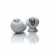 Glassware & Tabletop * | Fiesta Salt & Pepper Set | Sugar Skull And Vine (White)