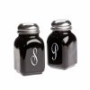 Glassware & Tabletop * | Mosser Glass Monogram Salt & Pepper Set | Black