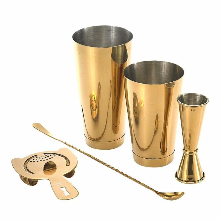 Glassware & Tabletop * | Mercer Barfly Basic Set | Gold Plated