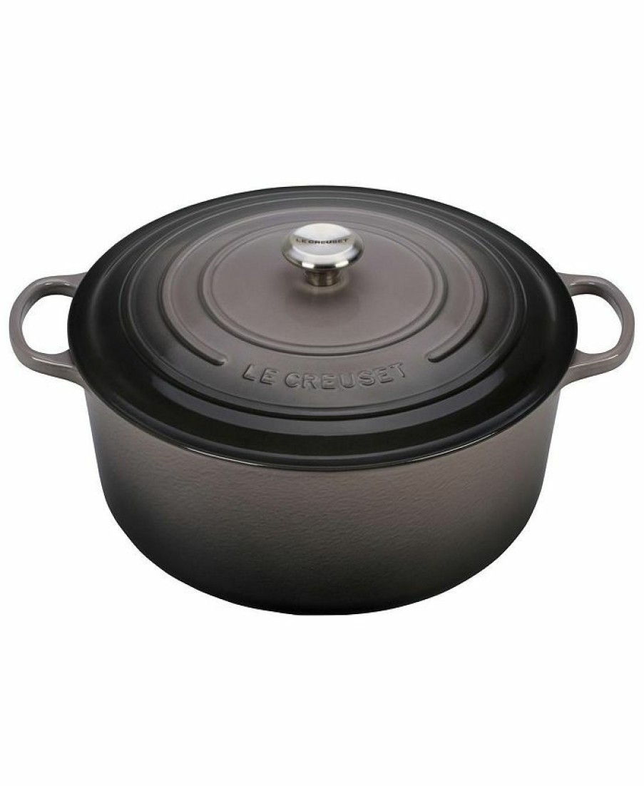 Kitchen * | Le Creuset Signature Enameled Cast Iron 13.25 Qt. Round French Oven Oyster