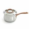 Kitchen * | Berghoff Uro Stainless Steel 6.25 Covered Saucepan Silver