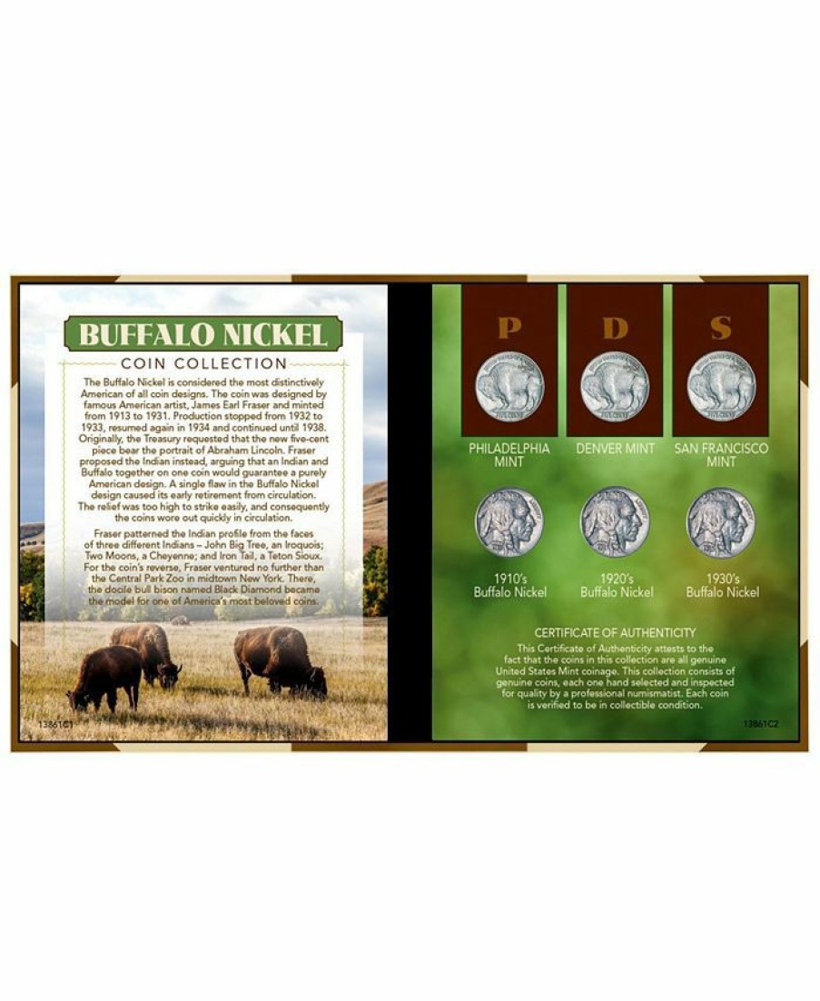 Misc_Gifts * | American Coin Treasures Buffalo Nickel Coin Set Multi