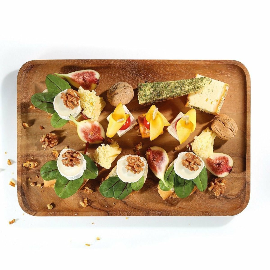 Glassware & Tabletop * | Frieling Acacia Snack Board | 16.5 X 11