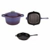 Kitchen * | Berghoff Neo Collection Cast Iron 3-Pc. Cookware Set Purple