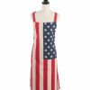 Kitchen * | Saro Lifestyle Pangled Collection Us Flag Design Kitchen Apron Multi