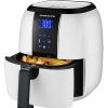 Kitchen * | Ovente Air Fryer With 3.2 Quarts Frying Basket And Display Touch Sensor White