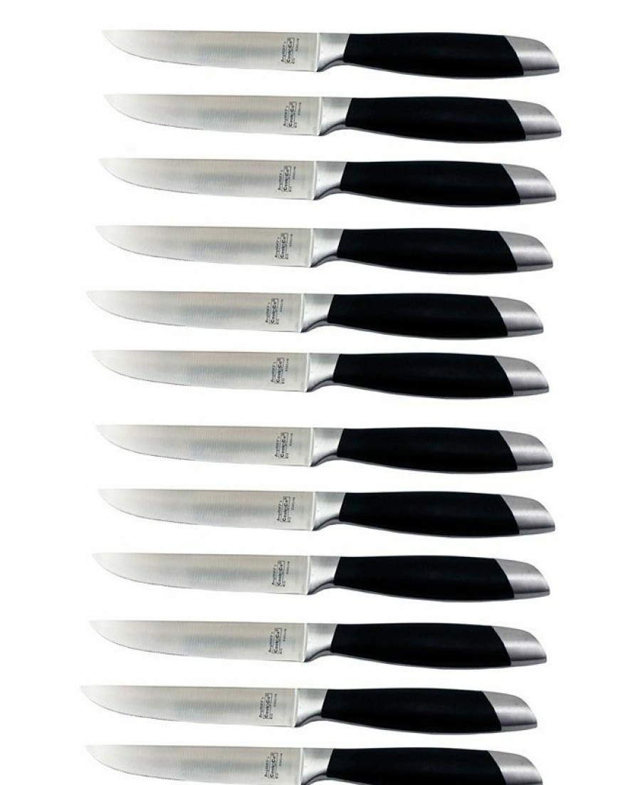 Kitchen * | Berghoff Geminis 12-Pc. Steak Knife Set Black