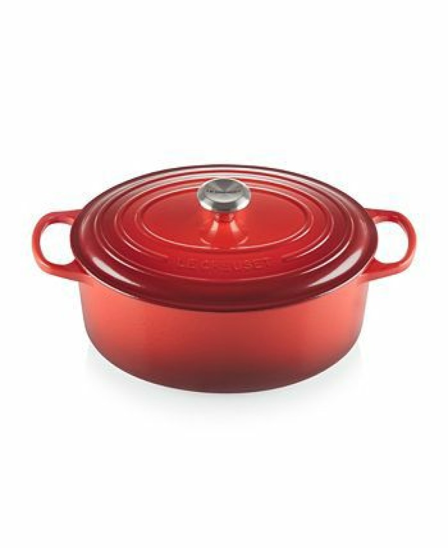 Kitchen * | Le Creuset 6.75-Qt. Signature Enameled Cast Iron Oval Dutch Oven