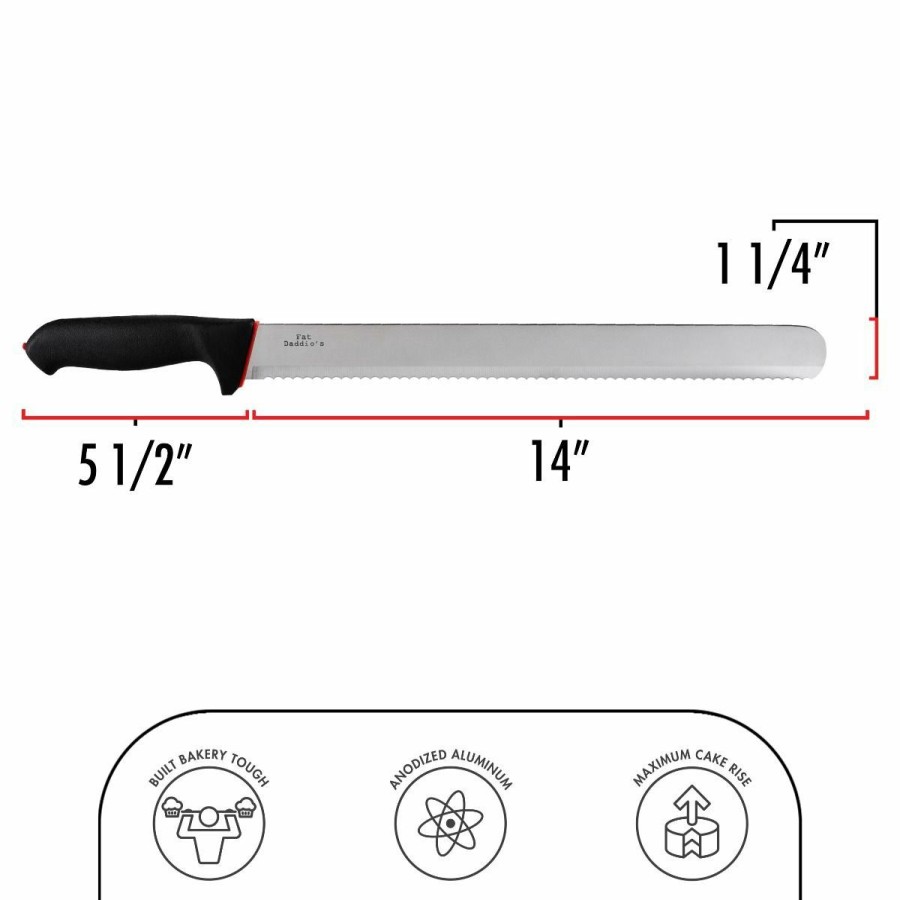 Knives * | Fat Daddio'S Cake Slicer 14