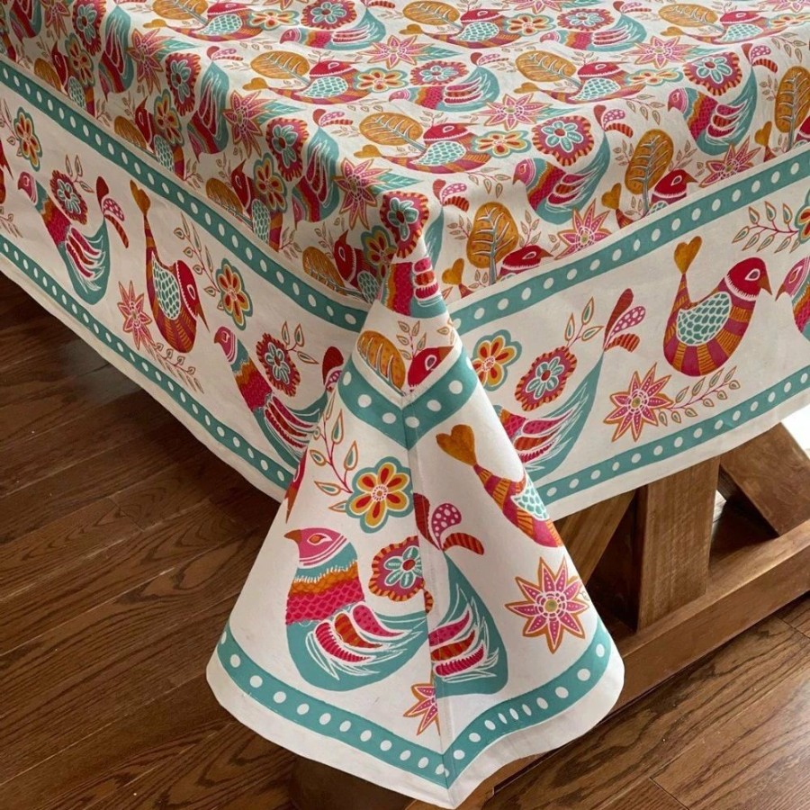 Glassware & Tabletop * | Mahogany Usa Printed 60 X 120 Tablecloth | Boho Bird