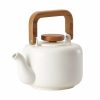 Glassware & Tabletop * | Bonjour 4-Cup Ceramic Teapot | Matte White