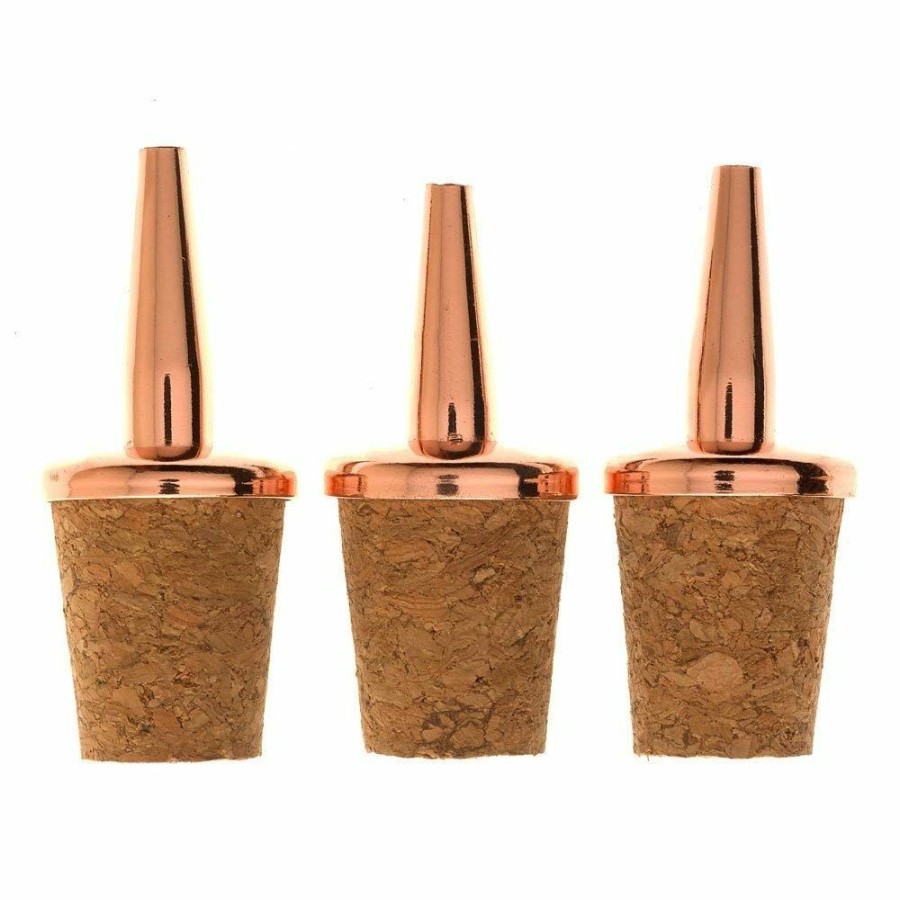 Glassware & Tabletop * | Mercer Barfly Stainless Steel Dasher Tops Set Of 3 | Copper