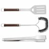 Kitchen * | Berghoff Essentials Collection 3-Pc. Bbq Set Silver, Brown