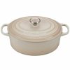 Kitchen * | Le Creuset Signature Enameled Cast Iron 9.5 Qt. Oval French Oven Meringue