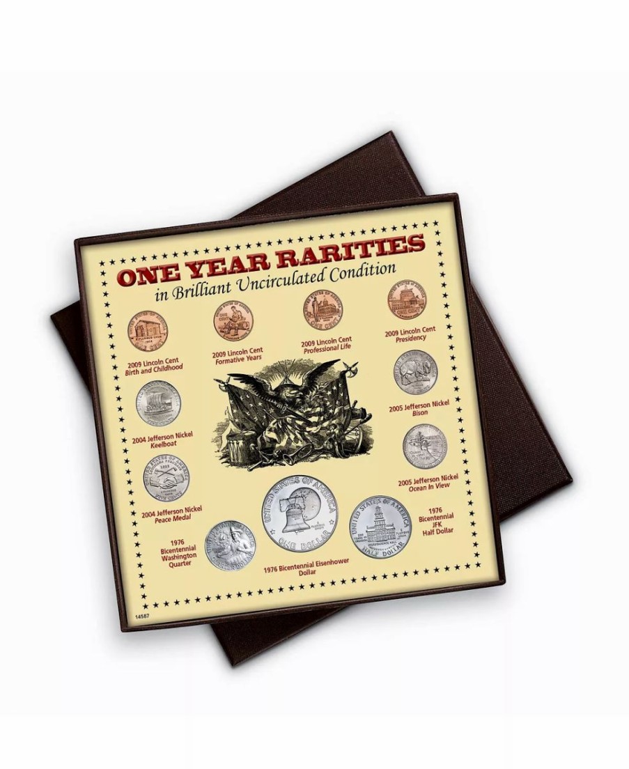 Misc_Gifts * | American Coin Treasures One Year Rarities Eleven Coin Display Boxed Set Multi