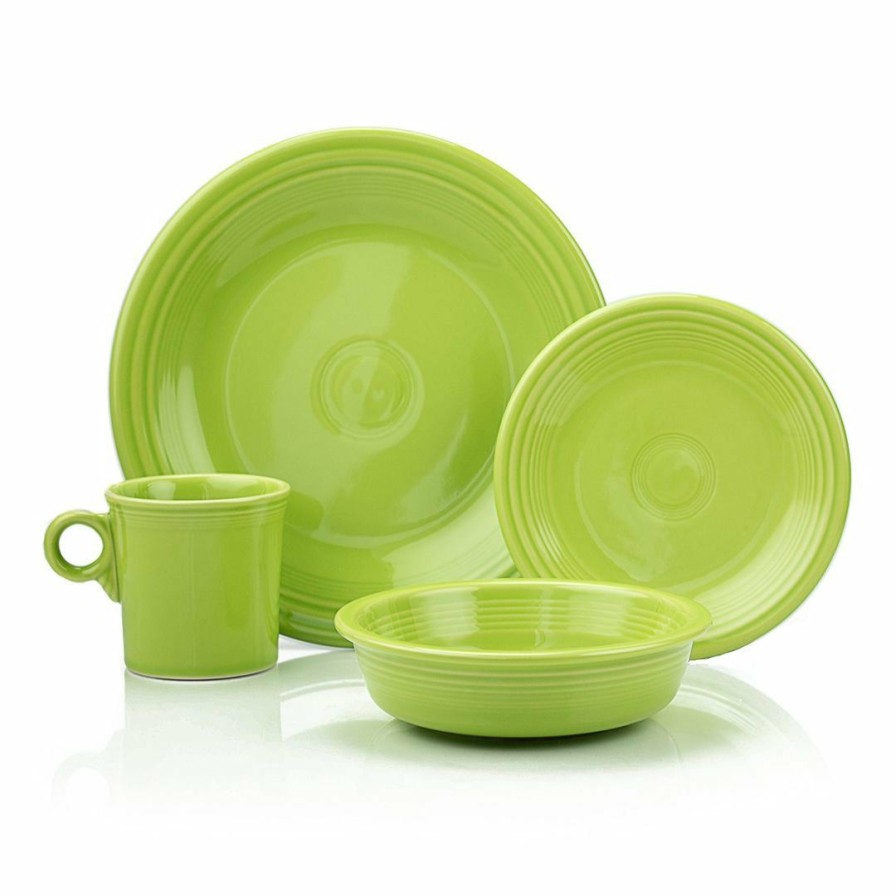 Glassware & Tabletop * | Fiesta 16-Piece Classic Dinnerware Set | Lemongrass