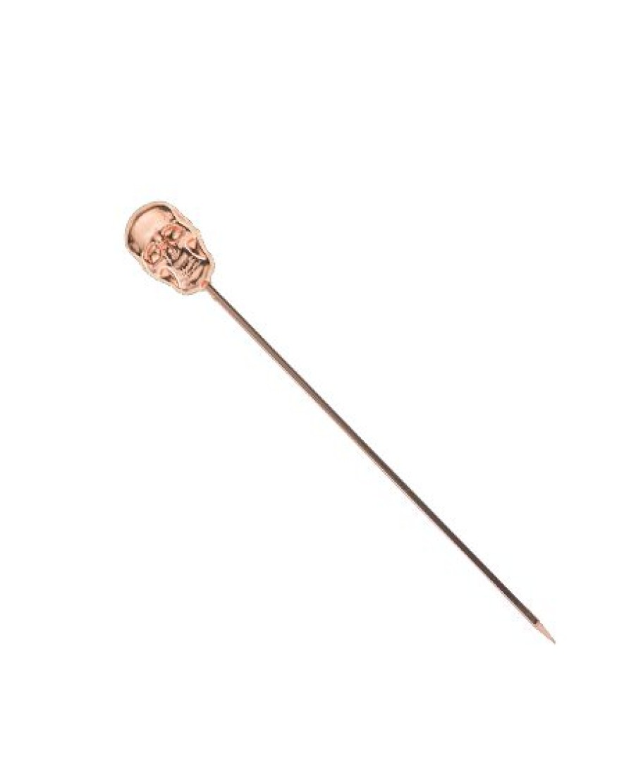 Glassware & Tabletop * | Mercer Barfly Stainless Steel Skull Cocktail Picks (Set Of 12) | Copper Plated